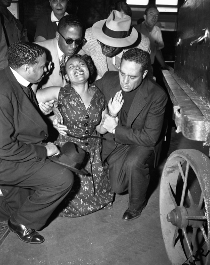 Black and white photo of Mamie Till Mobley
